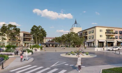 La Place du Village à Roquefort-les-Pins