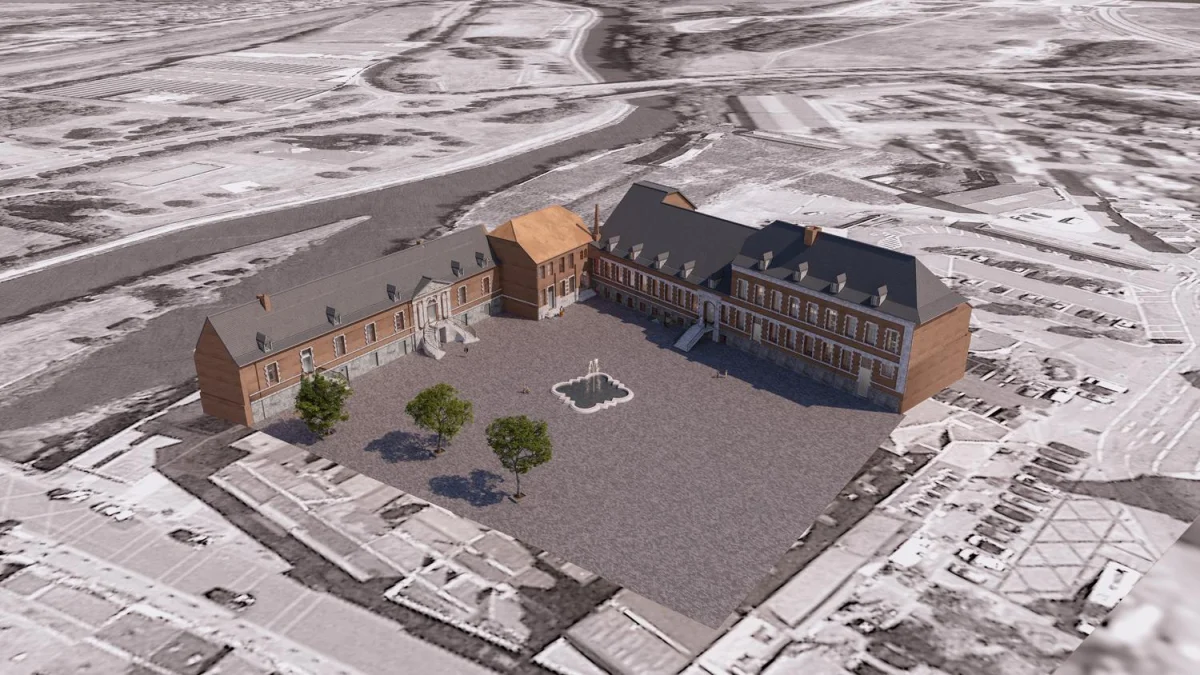 Abbaye des benedictins à Hautmont