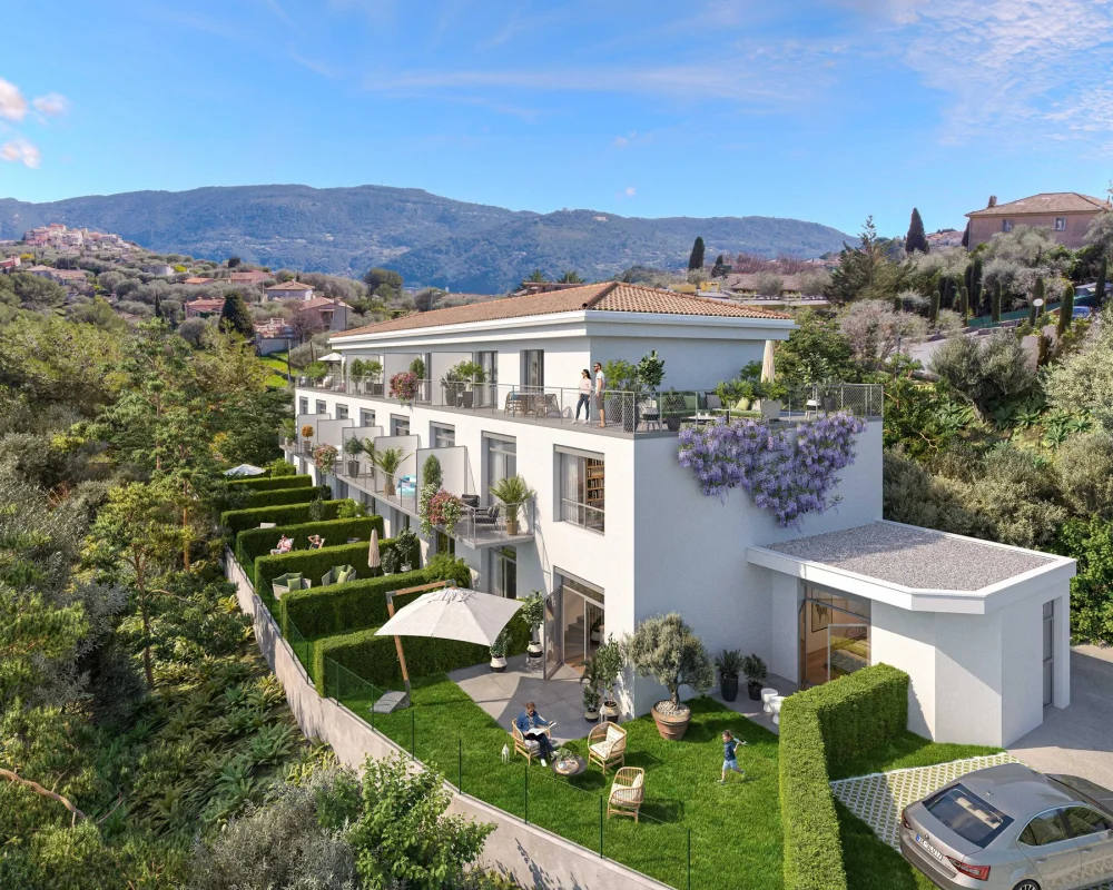 Les terrasses du mont à Falicon