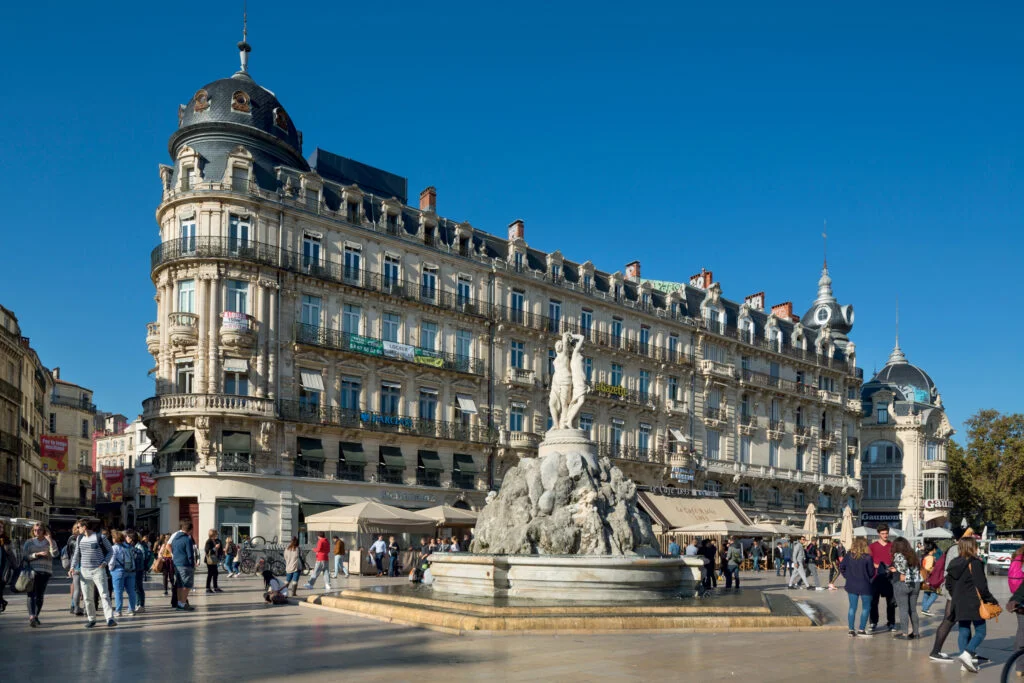 Place des Beaux-Arts à Montpellier