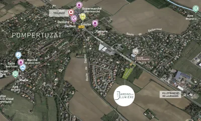 TERRAINS POMPERTUZAT – LES JARDINS DE LUMIERE à Pompertuzat
