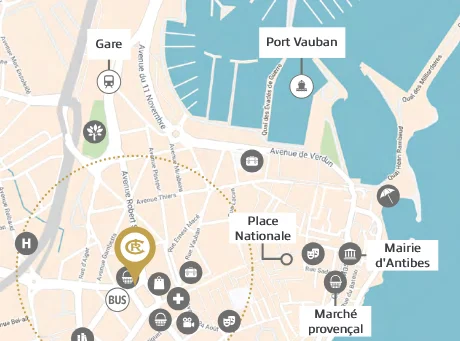 ANTIBES : Le Grand Hôtel à Antibes