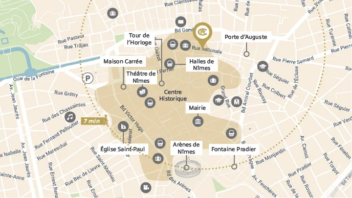 NÎMES : Nationale à Nîmes