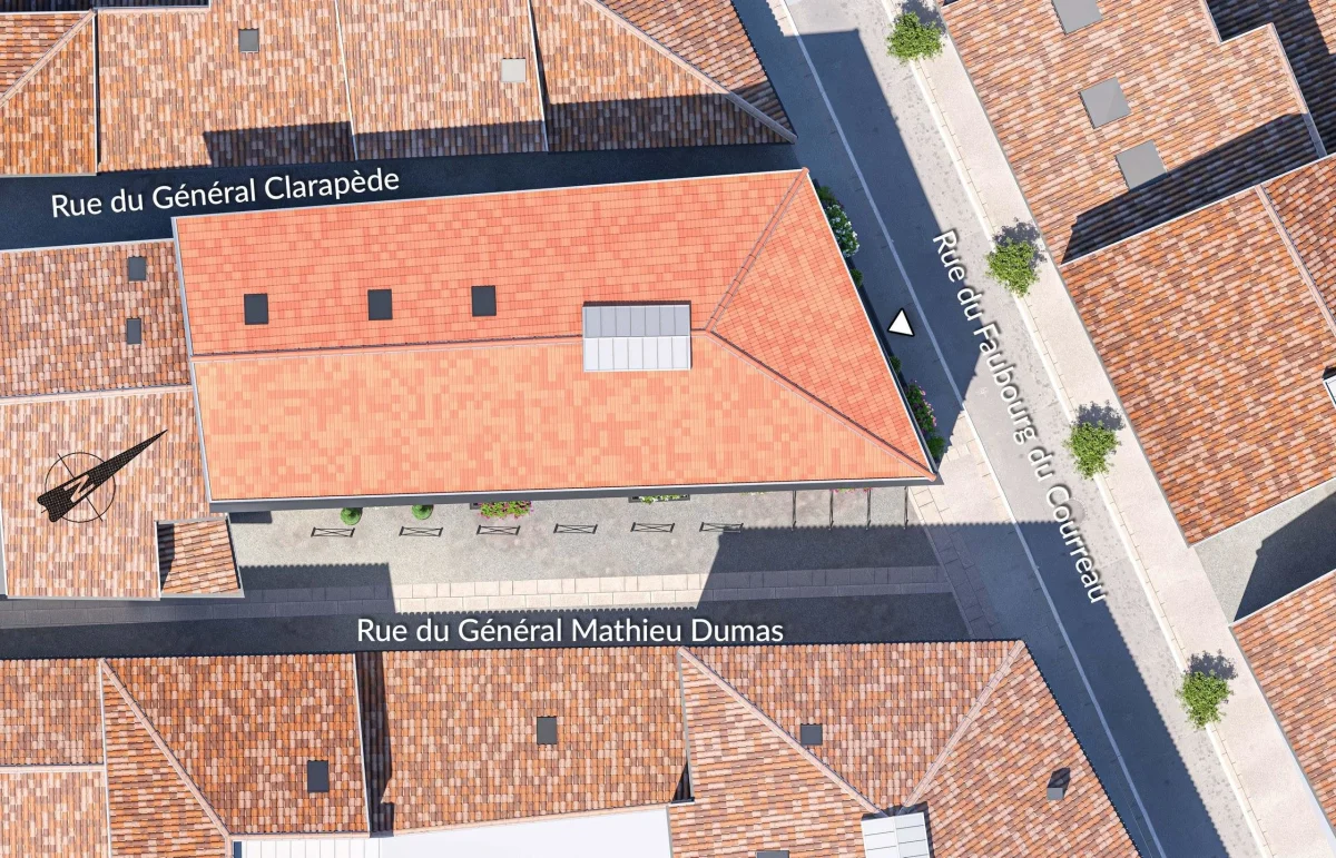 Faubourg du courreau à Montpellier