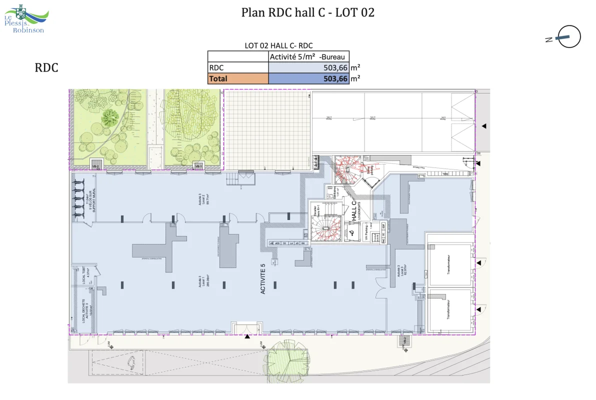 LES TERRASSES PALLADIENNES – LOCAUX D'ACTIVITÉ à Le Plessis-Robinson