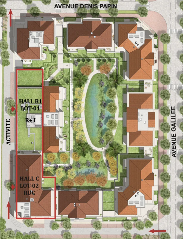 LES TERRASSES PALLADIENNES – LOCAUX D'ACTIVITÉ à Le Plessis-Robinson