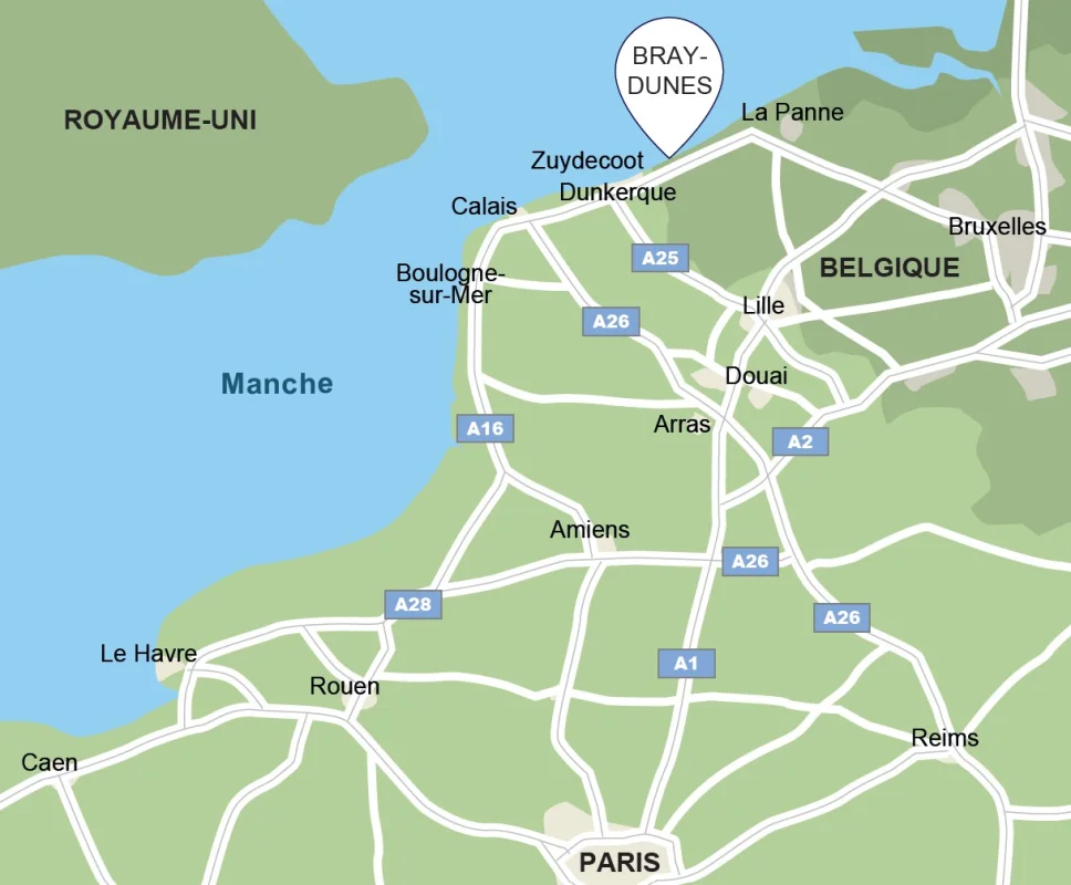 Les cottages Dunes & Mer à Bray-Dunes