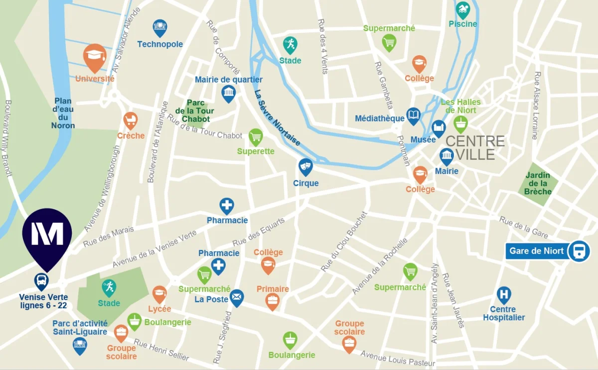 Urbanéo Venise Verte à Niort