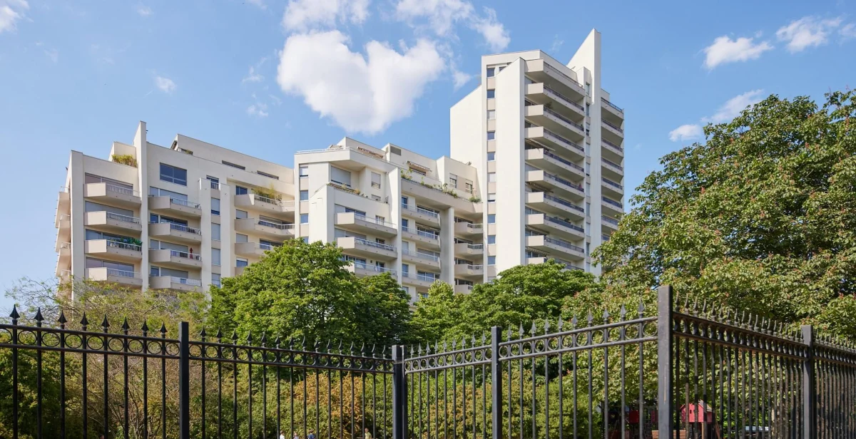Le parc à Courbevoie