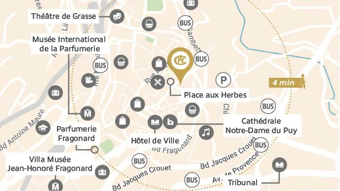 Grasse : la pouost à Grasse