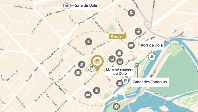 Dole : le cloître des cordeliers à Dole