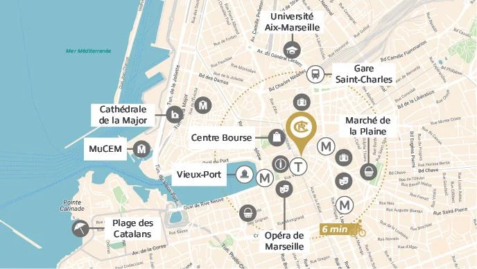 Marseille : la canebière à Marseille 01