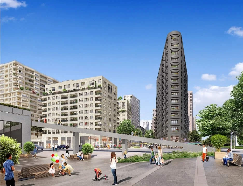 Coeur de ville {Hall Plaza & Lumin} à Bobigny