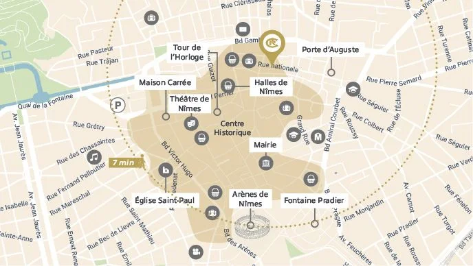 NÎMES : Nationale à Nîmes