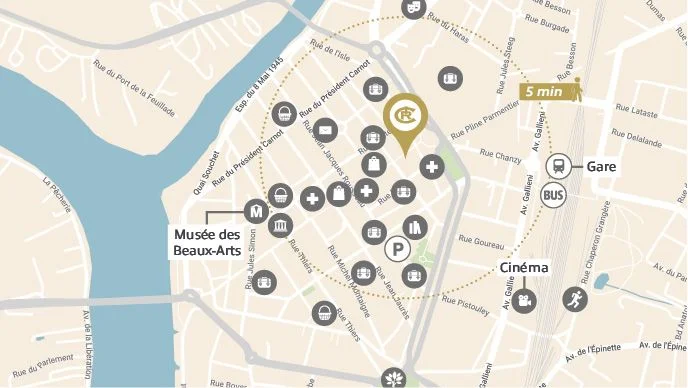 LIBOURNE : Gambetta à Libourne