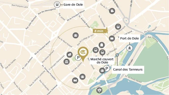 DOLE : Le Cloître des Cordeliers à Dole